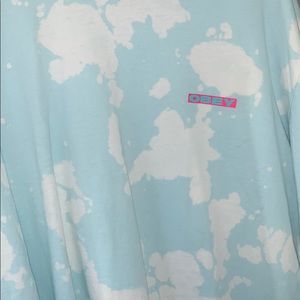 Obey worldwide tie dye pink and blue crew neck